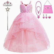 Kids Glinda Costume Girls Good
