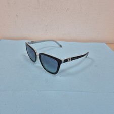 Tiffany & Co TF4124 Silver Cross Xoxo Black Frame Blue Lens Chic Sunglasses