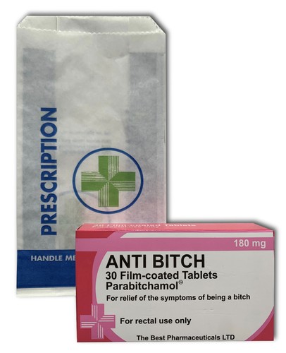 Anti bitch novelty joke pill - anti,