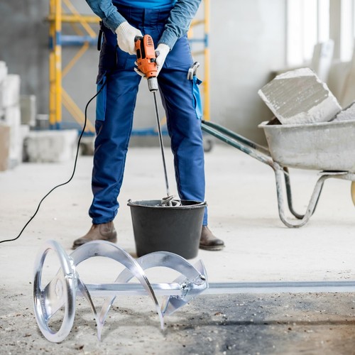 Drill paint pot plaster mixer - drill,