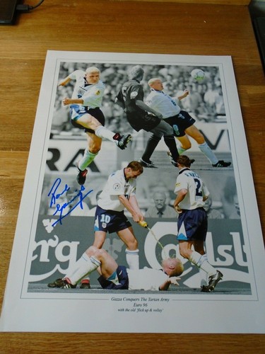 Paul gascoigne genuine signed - paul,
