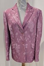 Gerry Weber Long Pink Brocade Formal Occasion Jacket Wedding Lined Size 16