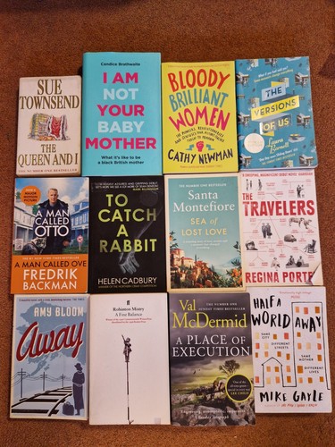Assorted fiction books - 12,
