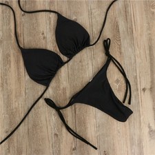 Split Sexy G-string Thong Bikini Set Brazlian Swimwear Bathing Suit Swimsuit