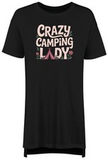 Crazy Camping Lady Tent Floral