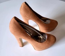 Brown/Tan High Heel Platform
