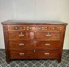 Georgian Mahogany Chest of Drawers, Bedroom Furniture, Elegant Sideboard
