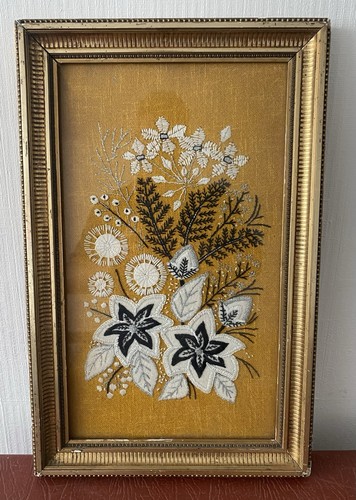 Vintage 1970s framed floral - vintage,