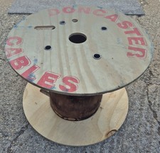 46cm - 50cm Wooden Cable Drum Reel Plywood Upcycle Table Stool Step Industrial