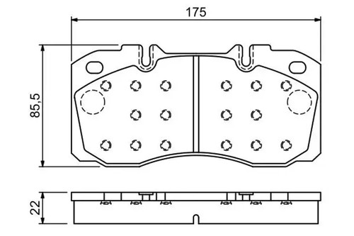 Brake pads 986 494 257 - 0,