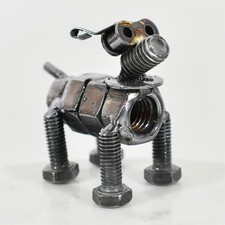 Handmade Recycled Metal Dog