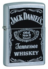 New Zippo Jack Daniels Old No.7 Genuine Street Chrome Cigar Cigarette Lighter