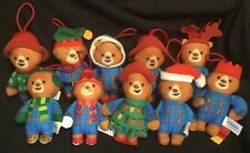 McDonald's Paddington Bear FULL SET OF 10 2023 Xmas Edition Soft Toy