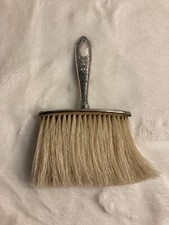 vintage silver plate brush
