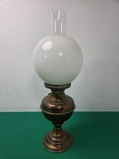 Vintage brass oil lamp - lamp, with
