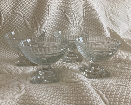 Vintage pressed glass art - art, deco
