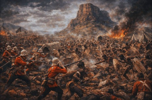 Battle isandlwana zulu - of,