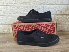 Vans Off The Wall Authentic Lo Pro Trainers Pumps Black Ladies Girls Size UK 3