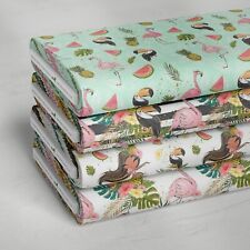 100% Cotton Tropical Summer Exotic Palm Tree Children Fabric | 140 cm Wide | FQ