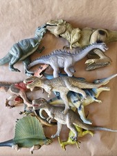 Dinosaur Figures Toys Models Plastic x 10 Large Animals Mixed Lot