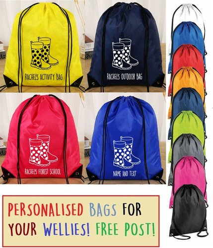 Personalised wellie boots bag - boots,