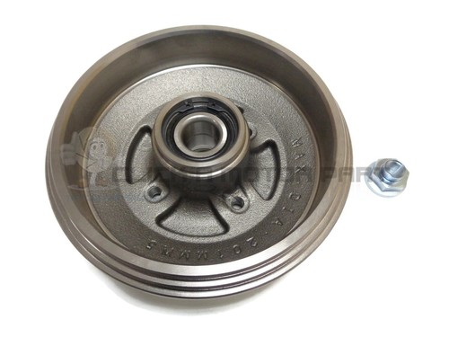 Rear brake drum with fitted - with,