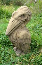 Pelican grotesque bird statue stone home garden ornament frost proof 43cm/17" H