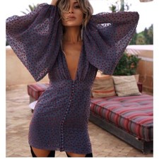 Rat & Boa Othilia Polka Dot Dress XS