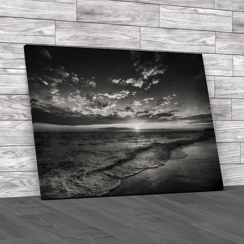 Sunset ocean and beach - sunset, at
