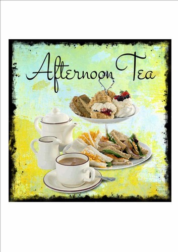 Vintage retro style tea shop - retro,
