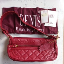 Unused Crimson Red Leather