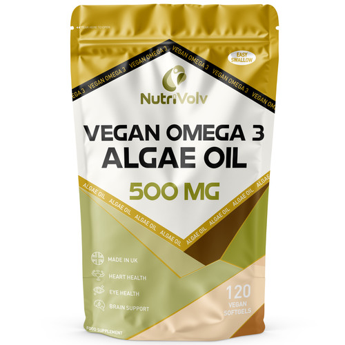 Vegan omega algae oil - vegan, 3