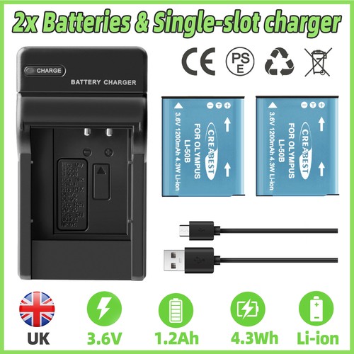 Olympus 50b battery for - 2x,