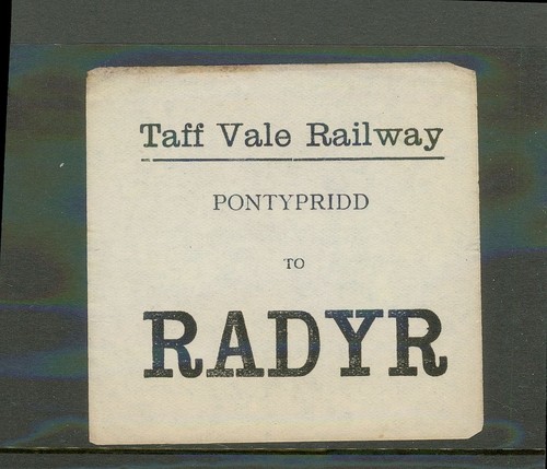 Taff vale railway - railway, (tvr)