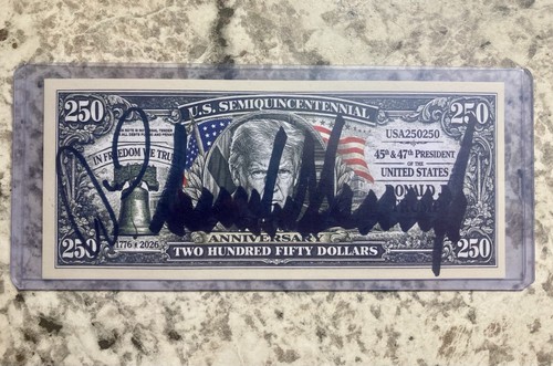 Rare signed president donald - rare,