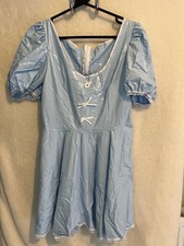 Pvc-u-like Baby Blue PVC Bo Peep Sissy Dress With Bonnet Size M/L