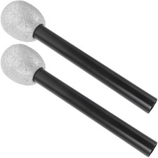 2 Pcs Glitter Microphone Fake