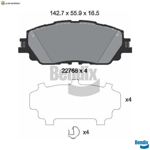 Brake pad set - brake,