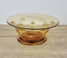 Thomas Webb Amber Glass Bowl