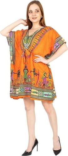 African kaftan short dress - kaftan,