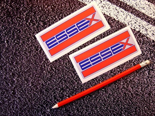 Essex oil company stickers - essex,