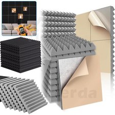 12 pcs Acoustic Wall Panel Tiles Studio Sound Proofing Insulation Foam Thick Pad