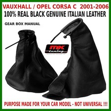 VAUXHALL OPEL CORSA C 1.3 CDTI 1.7 CDTI LEATHER HANDBRAKE GEAR GAITER BLACK
