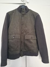 Brunello Cucinelli Suede Green Bomber Jacket (IT54 / UK44)