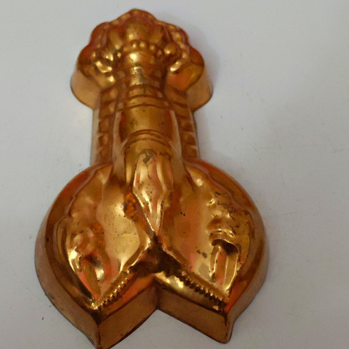 Vintage copper metal lobster - vintage,
