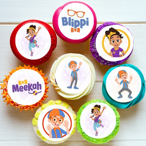 Blippi meekah pre cut edible - pre-cut,