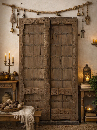 Vintage carved teak wood - vintage,