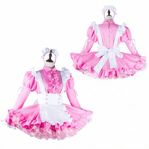 French maid sissy - french, pink