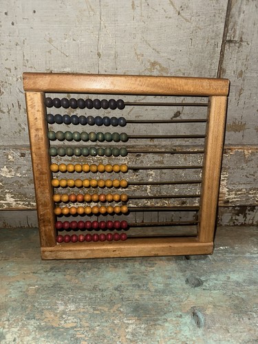 Old wooden abacus - old,
