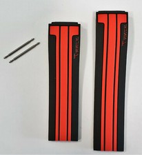Original Tissot T-Race Men's T048417A, T048427A Black / Red Rubber Band Strap